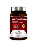 Frasco de Magnesium Malate (Malato de Magnesio) de Always Health sobre fondo blanco.