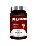 Frasco de Magnesium Quelato (Bisglicinato) de Always Health sobre fondo blanco.