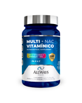 Frasco de Multivitamínico con NAC y 21 vitaminas de Always Health sobre fondo blanco.