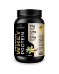 Bote de Whey Protein Cero Lactosa sabor vainilla 900g de Always Health sobre fondo blanco.